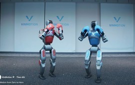 Tỷ phú Phạm Nhật Vượng gây bất ngờ với robot mới: Có thể nhào lộn và chịu tải tới 85kg