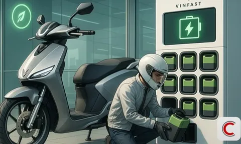 Nóng: VinFast lần đầu công bố mô hình xe máy điện đổi pin, sẽ lắp 150.000 trạm trên cả nước