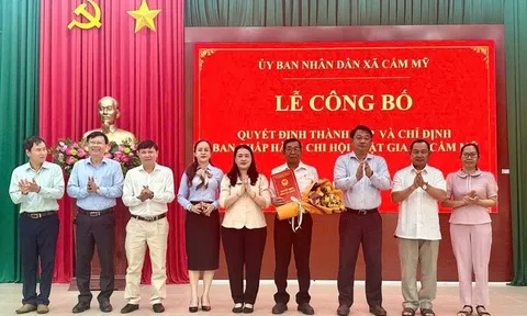 Thành lập Chi hội Luật gia xã Cẩm Mỹ, tăng cường nguồn lực pháp lý cho cơ sở