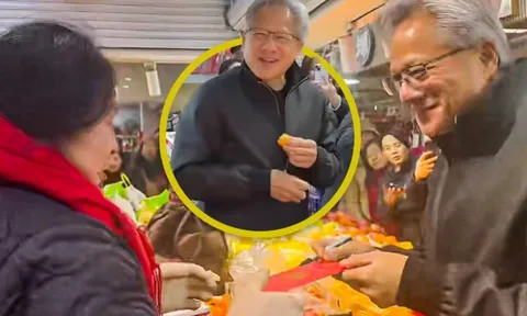 Bắt gặp "Bố già AI" đi chợ cóc, bốc ăn trái cây chưa rửa: Cả khu chợ ngơ ngác không biết "Thần tài" đang đứng ngay cạnh!