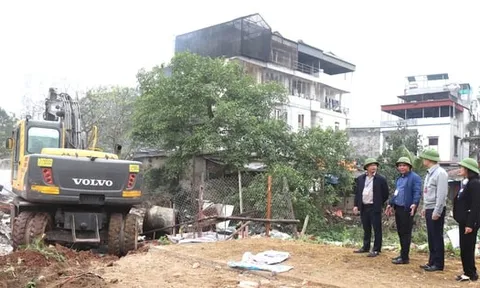 Hoàng Mai: Cưỡng chế, thu hồi đất để xây dựng tuyến đường nối Khu đô thị Đồng Tàu - Giải Phóng