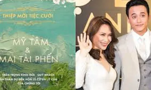 Mỹ Tâm lên tiếng về ảnh tấm thiệp cưới