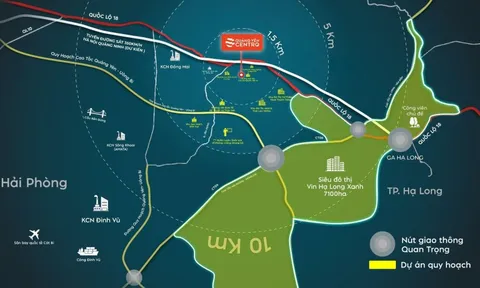 Quảng Yên Centro – Tâm điểm lõi đô thị, thừa hưởng động lực từ khu công nghiệp quy mô