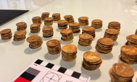 Đào móng ngôi nhà cổ, phát hiện kho báu chứa hơn 400 đồng tiền vàng