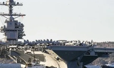Tàu sân bay lớn nhất thế giới USS Gerald R. Ford phải rời biển Đỏ