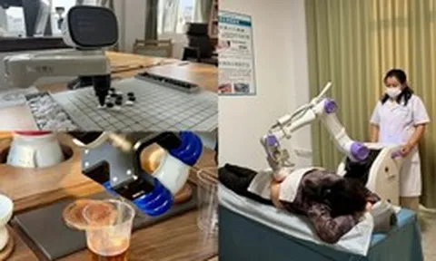 Thế giới ngỡ ngàng với trạm dưỡng lão bằng robot tại Trung Quốc: Từ massage, cứu ngải, đến chơi cờ, pha trà cho các cụ già