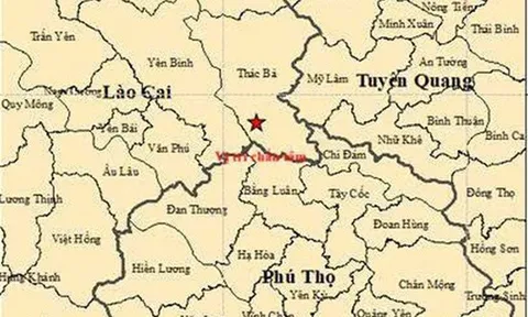 Vừa xảy ra động đất mạnh 3.0 độ gần thủy điện Thác Bà