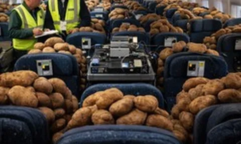 Thí nghiệm lạ của Boeing: Lấp đầy khoang bay bằng khoai tây để đo tín hiệu Wi-Fi