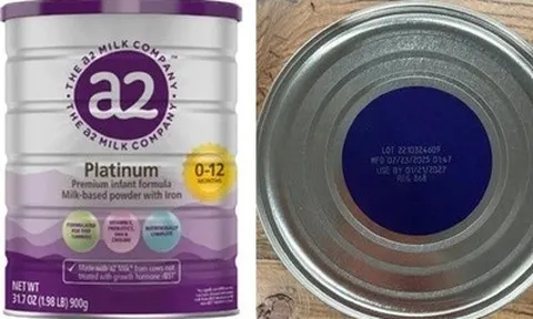 Bộ Y tế cảnh báo, thu hồi 3 lô sữa a2 Platinum Premium dành cho trẻ 0-12 tháng tuổi