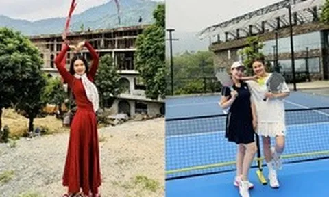 Cận cảnh biệt phủ 10.000m2 có cả biệt thự 10 phòng ngủ lẫn sân pickleball của nữ NSND 44 tuổi