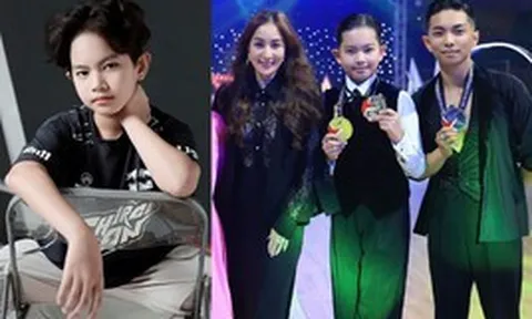 Khánh Thi - Phan Hiển "nở mày nở mặt" vì cậu quý tử: Visual đẹp gấp 10 lần bố, khéo giống mẹ, 2 lần vô địch thế giới, có cả "rổ huy chương"