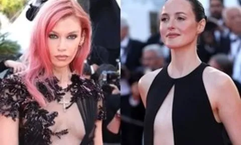 Váy xuyên thấu, hở bạo trên thảm đỏ Cannes ngày cuối