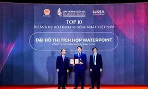 Waterpoint được vinh danh Top 10 khu đô thị đáng sống nhất Việt Nam