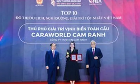 Caraworld Cam Ranh đạt top 10 đô thị du lịch, nghỉ dưỡng, giải trí tốt nhất Việt Nam