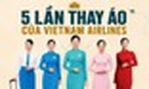 50 năm, 5 lần đổi đồng phục tiếp viên hàng không của Vietnam Airlines: Bộ áo dài đỏ gắn bó 15 năm nhường chỗ cho thiết kế vàng - xanh từng gây tranh luận