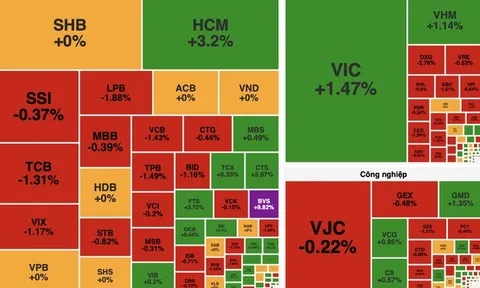 Rung lắc cuối phiên, VN-Index giảm nhẹ sau một ngày giằng co