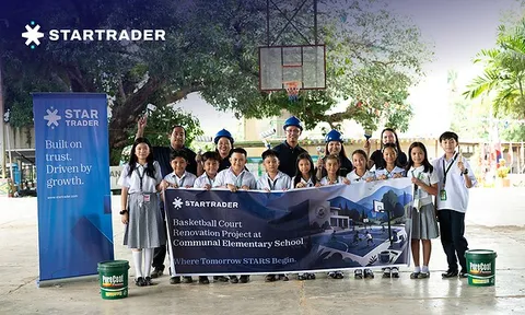 STARTRADER khởi công nâng cấp sân bóng rổ, mang lại lợi ích cho khoảng 20.000 học sinh tại Thành phố Davao, Philippines