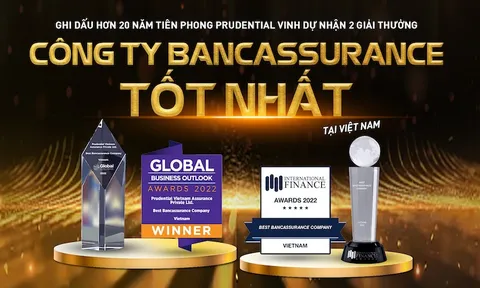 Prudential Việt Nam liên tiếp đón nhận 2 giải thưởng uy tín cho kênh phân phối qua hợp tác Ngân hàng