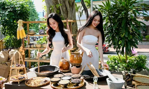 TP.HCM: Nhiều người đẹp hội ngộ tại Thế giới cà phê Trung Nguyên Legend